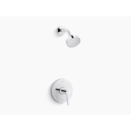 Kohler Pitch Rite-Temp Shower Trim With 1.75 Gpm Showerhead TS97077-4G-CP